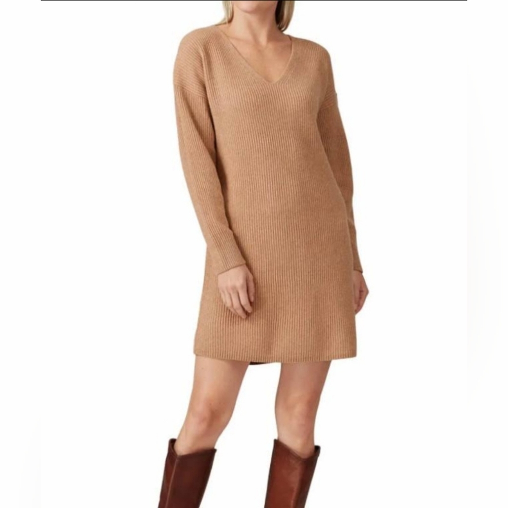 Madewell by J.Crew Relaxed V-Neck Sweater Dress Size Medium